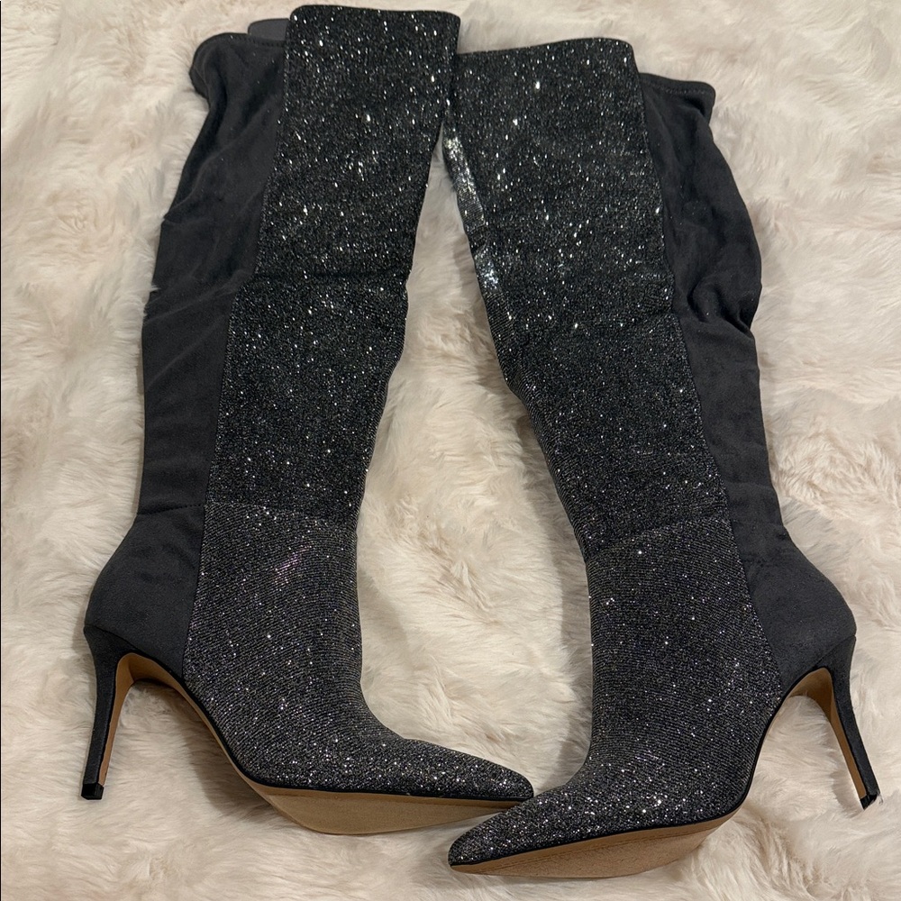 Jessica Simpson Glitter Over the Knee Boots